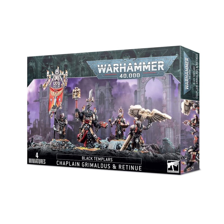 Warhammer 40K Black Templars Chaplain Grimaldus & Retinue