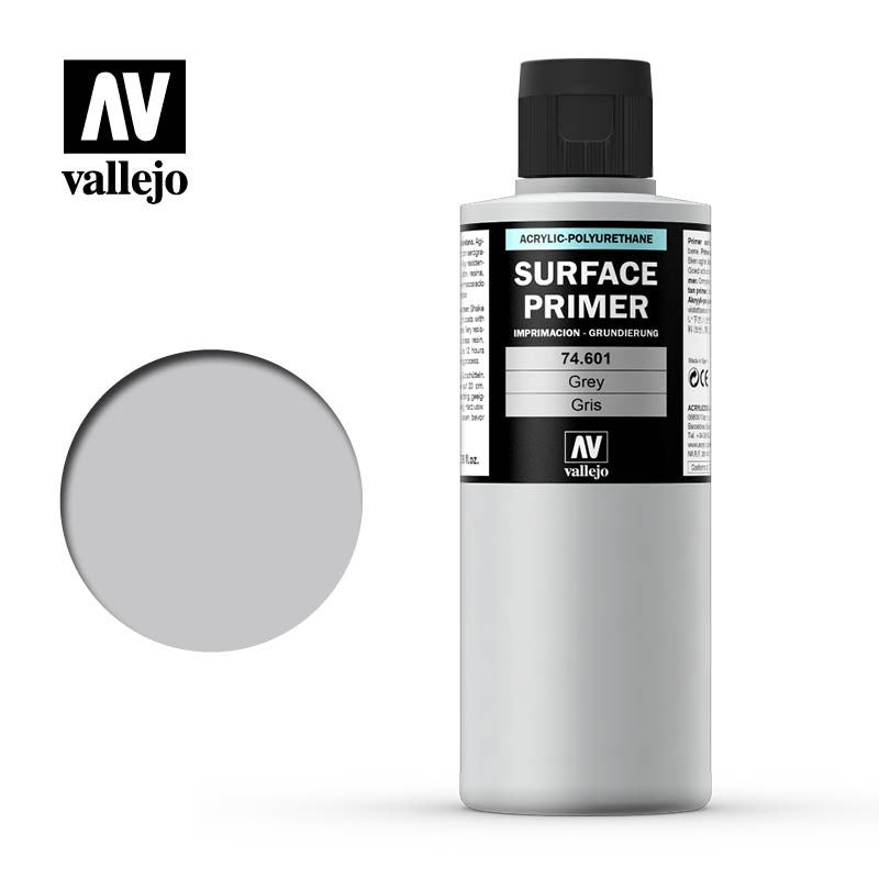 Vallejo Surface Primer Grey 17ml/60ml/200ml
