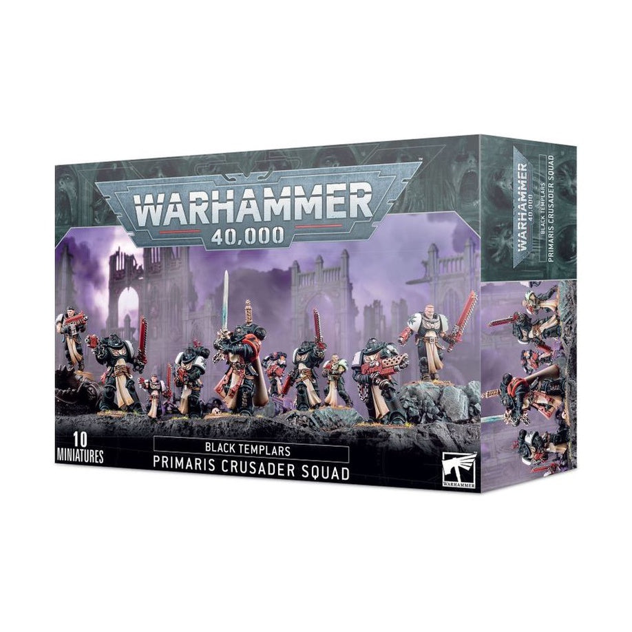 Warhammer 40K Adeptus Astartes Black Templars Primaris Crusader Squad