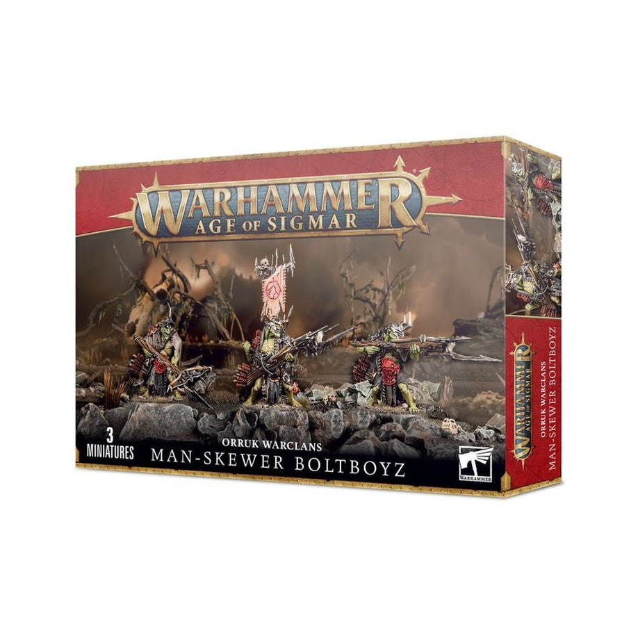 Warhammer AOS Orruk Warclans Man-Skewer Boltboyz