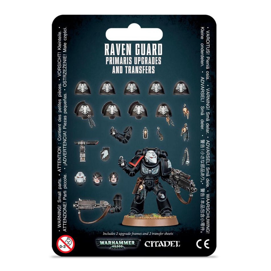 Warhammer 40K Adeptus Astartes Space Marines Raven Guard Primaris Upgrades