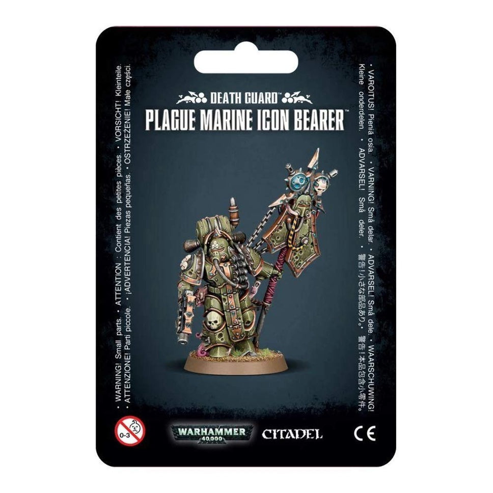 Warhammer 40K Chaos Space Marines Death Guard Plague Marine Icon Bearer