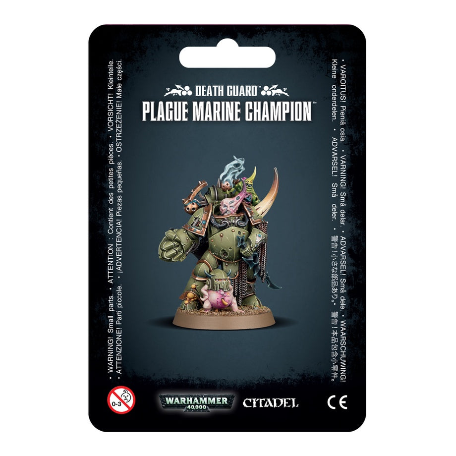 Warhammer 40K Chaos Space Marines Death Guard Plague Marine Champion