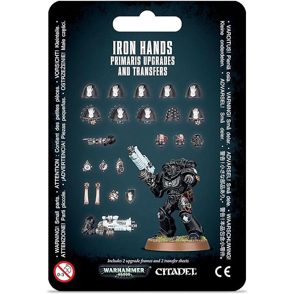 Warhammer 40K Adeptus Astartes Space Marines Iron Hands Primaris Upgrades