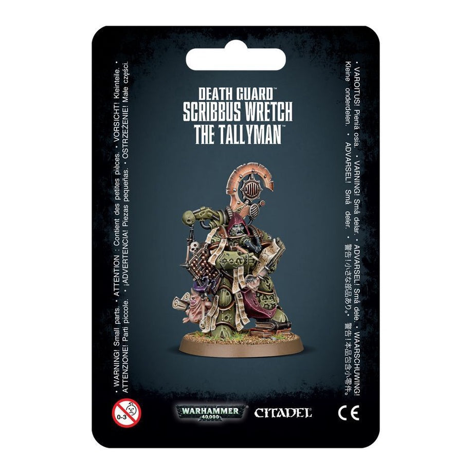 Warhammer 40K Chaos Space Marines Death Guard Scribbus Wretch the Tallyman