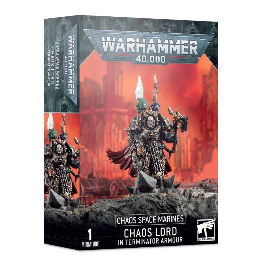 Warhammer 40K Chaos Space Marines Chaos Lord in Terminator Armour