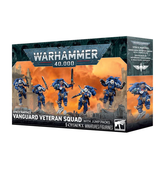 WARHAMMER 40K SPACE MARINE : VANGUARD VETERAN SQUAD W/JUMP PACKS