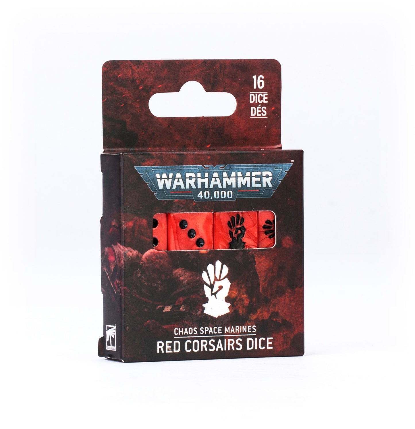 Warhammer 40k CHAOS SPACE MARINES: RED CORSAIRS DICE