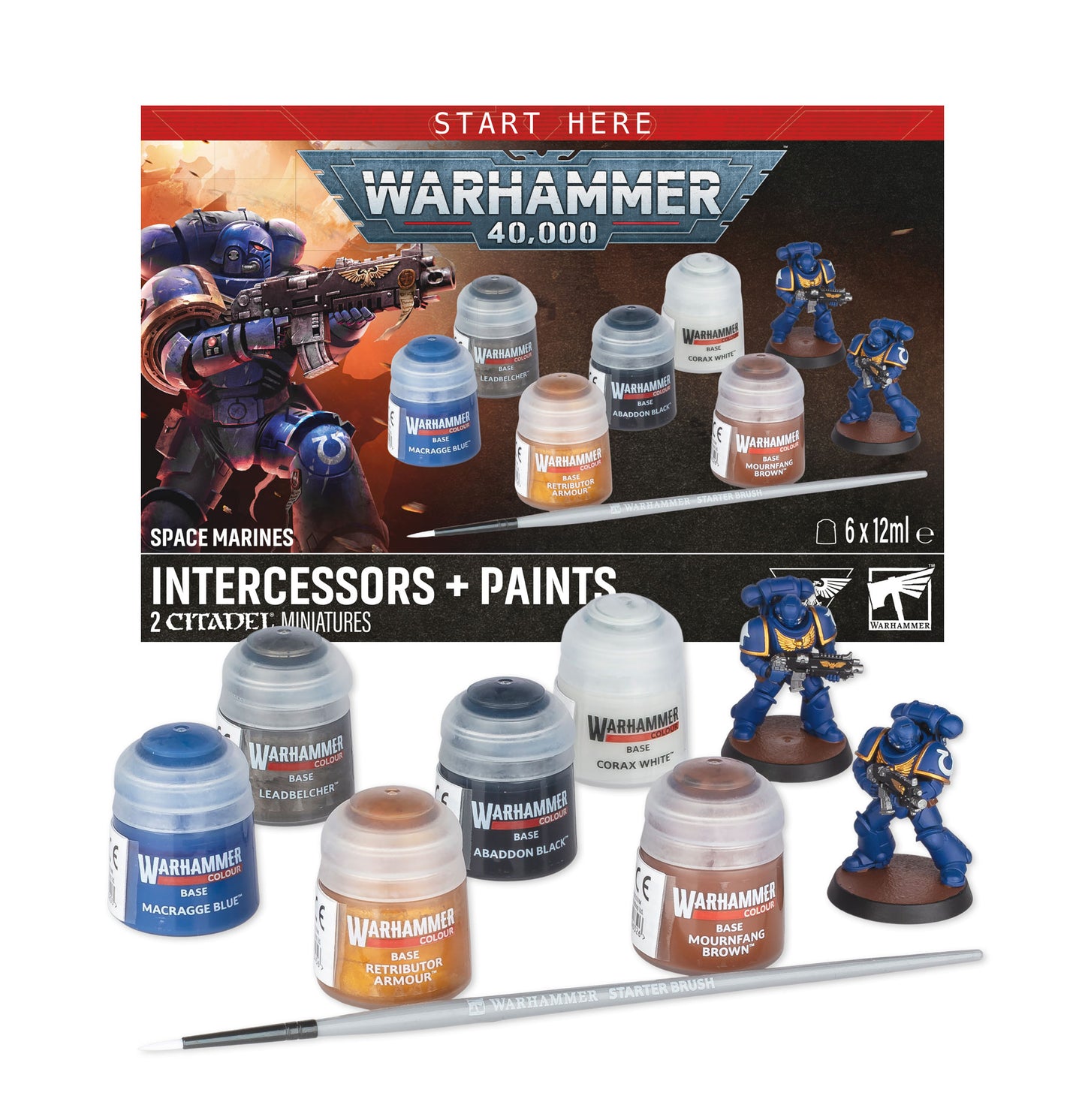 SPACE MARINE INTERCESSOR +PAINTS
