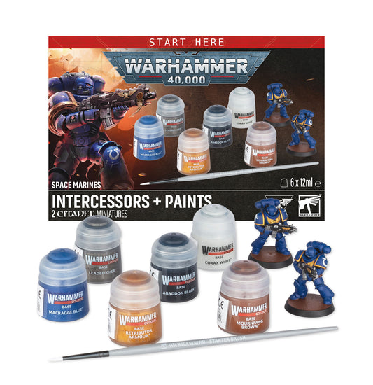 SPACE MARINE INTERCESSOR +PAINTS