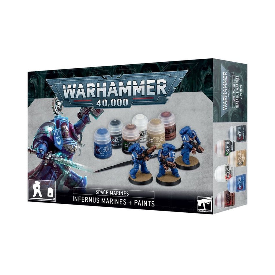 Warhammer 40k Astartes: Infernus Marines + Paints Set