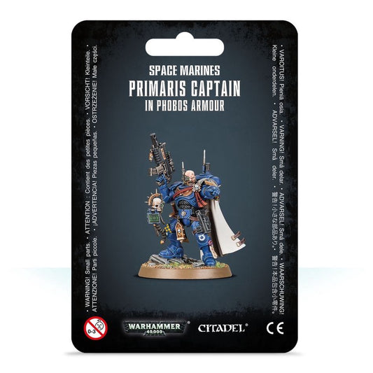 Warhammer 40K Adeptus Astartes Space Marines Primaris Captain in Phobos Armour