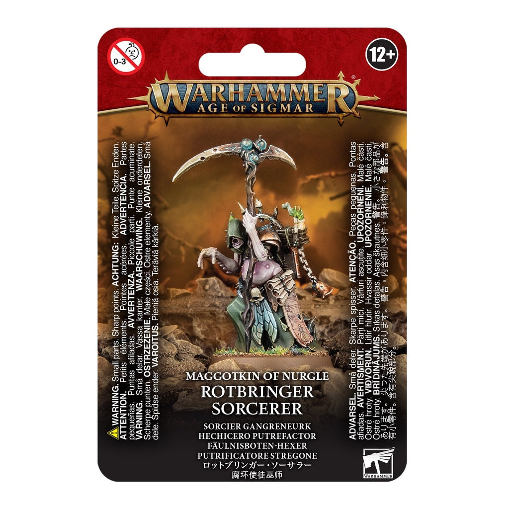 Warhammer AOS Maggotkin of Nurgle Rotbringers Sorcerer