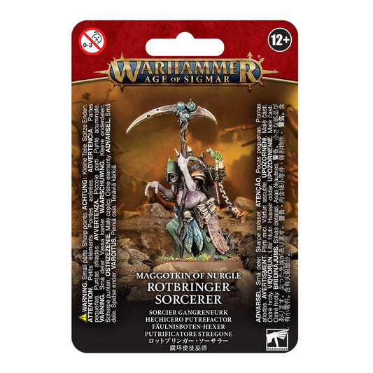 Warhammer AOS Maggotkin of Nurgle Rotbringers Sorcerer