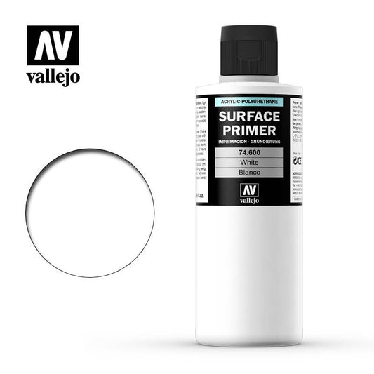 Vallejo Surface Primer White 17ml/60ml/200ml