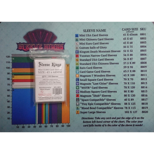 Board Games Sleeves Sleeve Kings Mini Euro Card Sleeves (45x68mm)