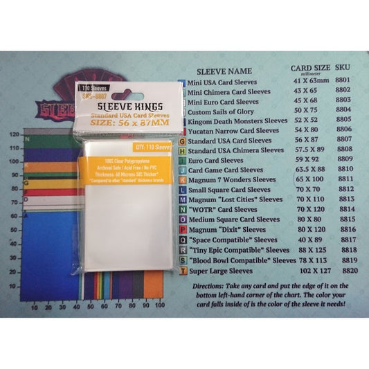 Board Games Sleeves Sleeve Kings Standard USA Card Sleeves (56x87mm)