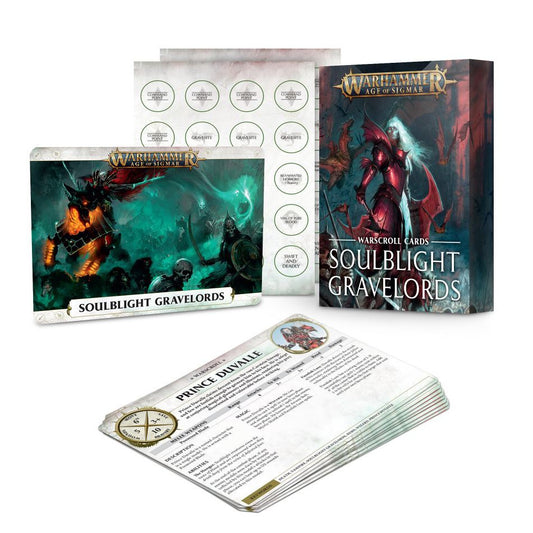 Warhammer AOS Soulblight Gravelords Warscroll Cards