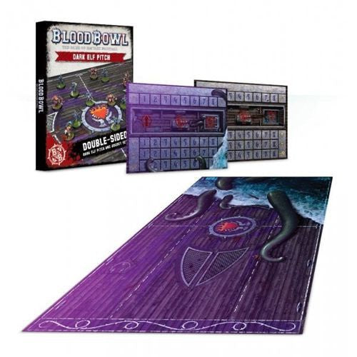 BloodBowl Dark Elf Pitch and Dugout Set
