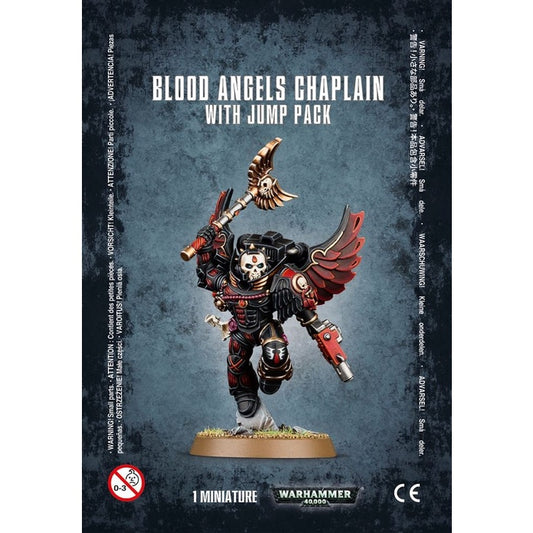 Warhammer 40K Adeptus Astartes Blood Angels Chaplain with Jump Pack