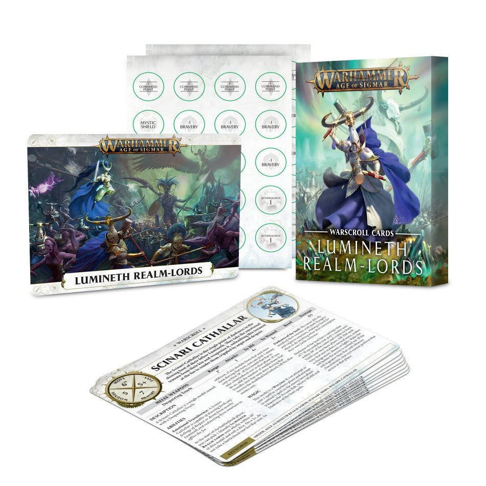 Warhammer AOS Lumineth Realm-lords Warscroll Cards