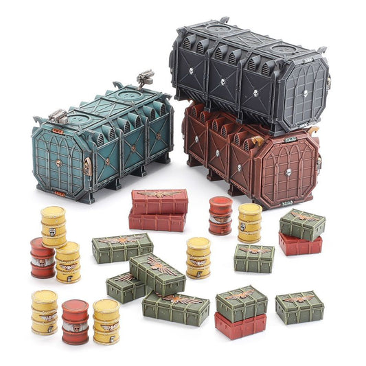 Warhammer 40K Battlezone Manufactorum Munitorum Armoured Containers