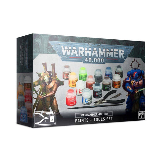 Warhammer 40K Paints + Tools Set