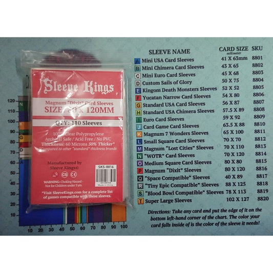 Board Games Sleeves Sleeve Kings Magnum "Dixit" Card Sleeves (80x120mm)