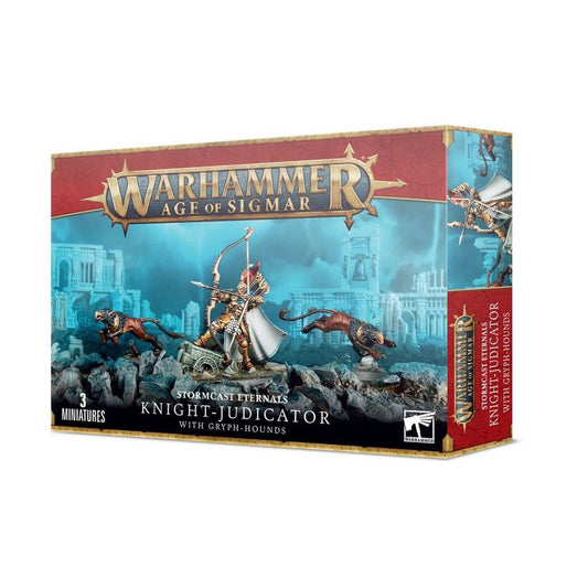 Warhammer AOS Stormcast Eternals Knight-Judicator with Gryph-Hounds