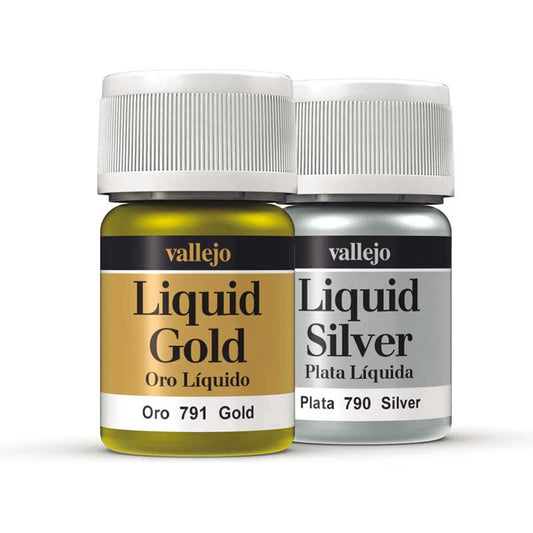 Vallejo Model Color Liquid Gold 211-218 Row 11