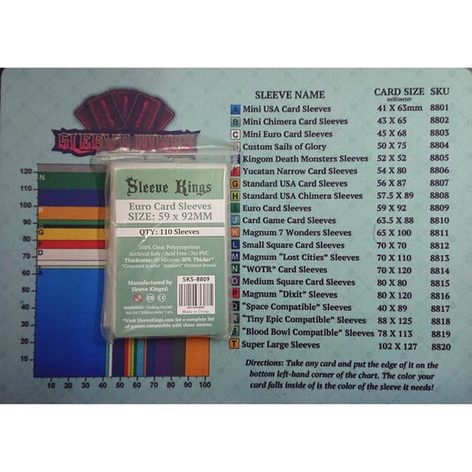 Board Games Sleeves Sleeve Kings Euro Card Sleeves (59x92mm)