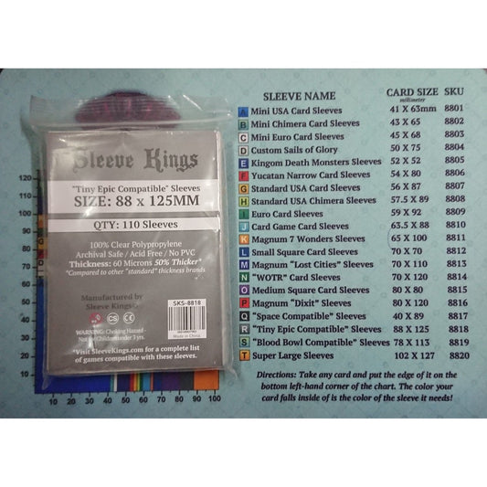 Board Games Sleeves Sleeve Kings "Tiny Epic Compatible" Sleeves (88x125mm)