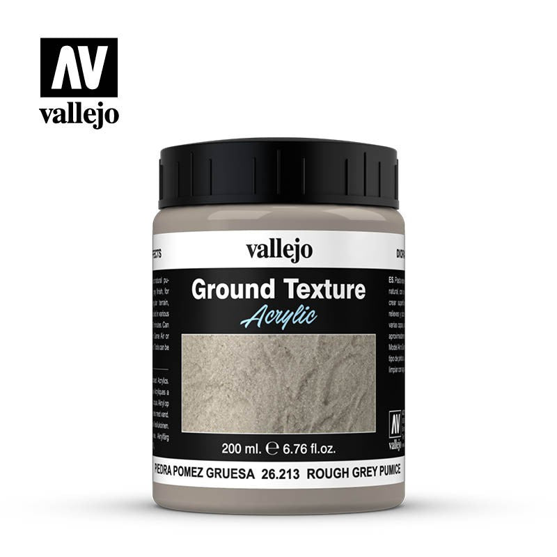 Vallejo Diorama Effects Ground Texture Acrylic 26.213 Rough Grey Pumice 200ml