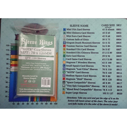 Board Games Sleeves Sleeve Kings "WOTR-Tarot" Card Sleeves (70x120mm)