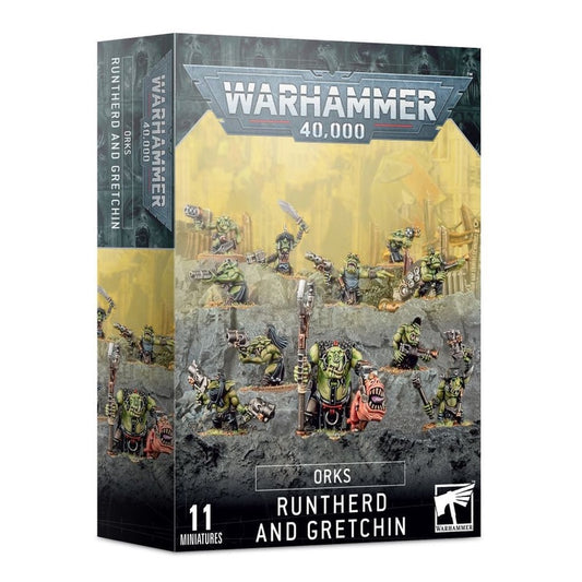Warhammer 40K Orks Runtherd and Gretchin