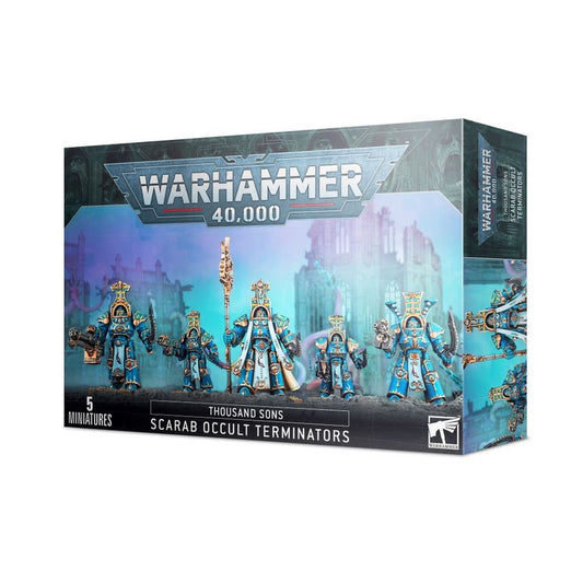 Warhammer 40K Chaos Space Marines Thousand Sons Scarab Occult Terminators