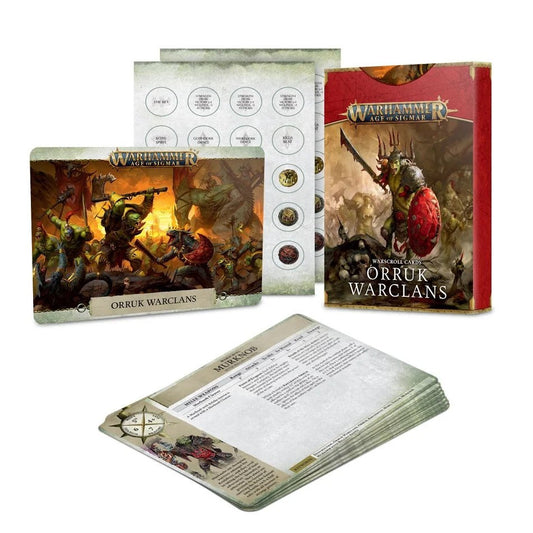 Warhammer AOS Orruk Warclans Warscroll Cards