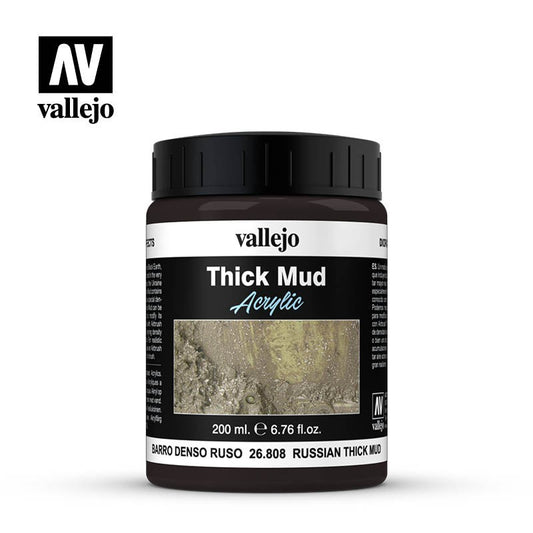Vallejo Diorama Effects Thick Mud Acrylic 26.080 Russian Thick Mud 200ml